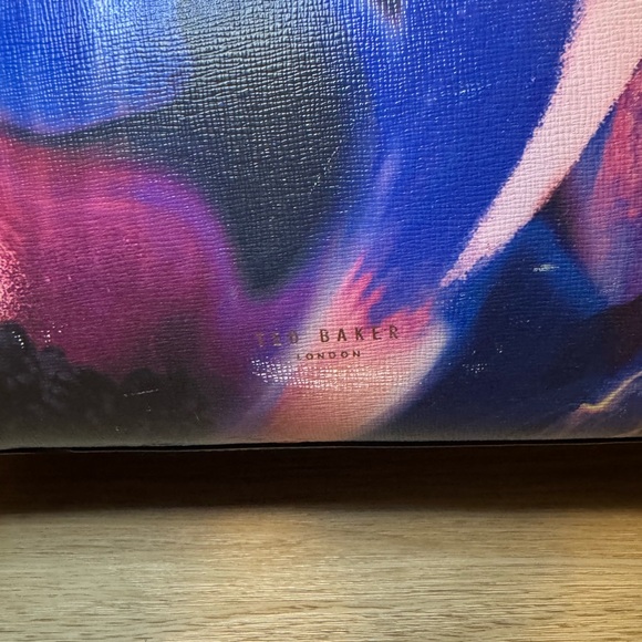 Ted Baker “Cosmic Bloom” Black Leather Tote - Picture 6 of 14